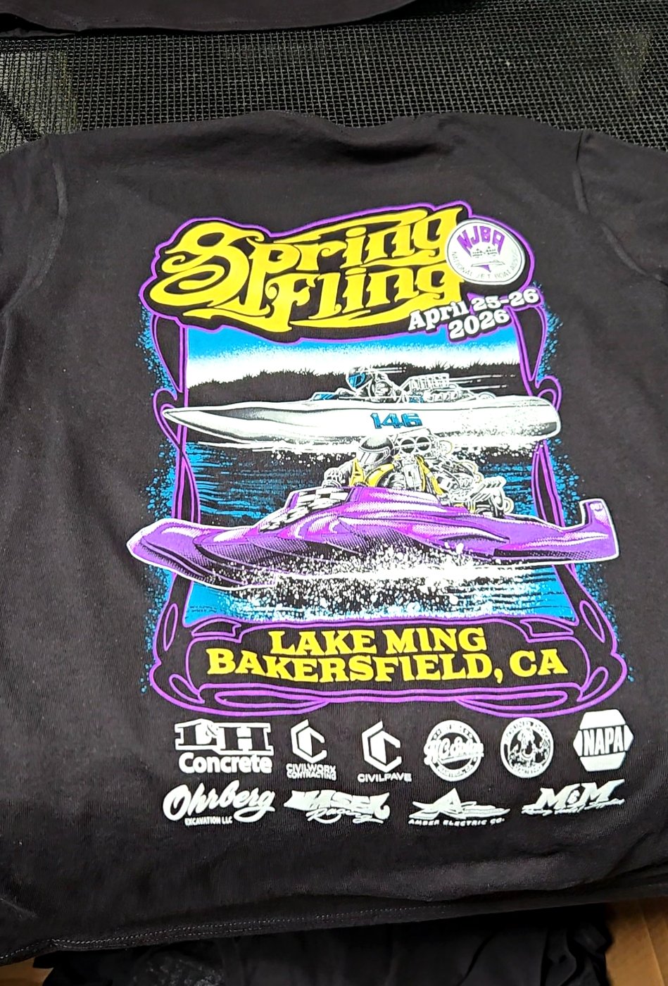 NJBA Spring Fling 2026 event shirt — Russell's Print Shop