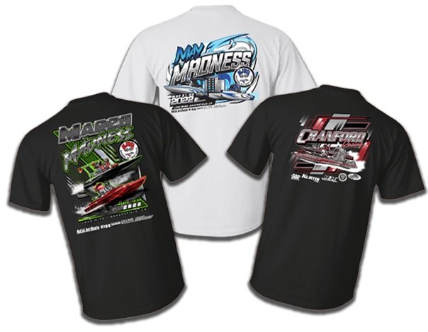 Custom event and race shirts printed by Russell's Print Shop